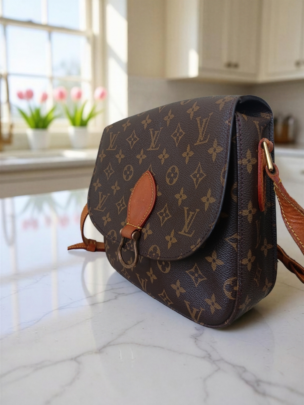 Louis Vuitton Monogram Saint Cloud GM Crossbody Vintage 1998 ✨ COA - Picture 5 of 16